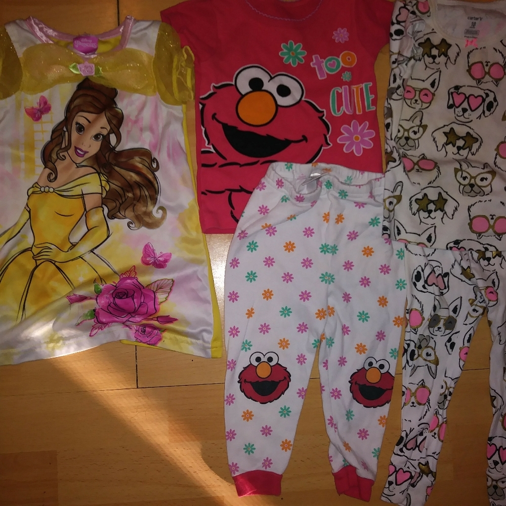 Girls lot 18 mo pajamas Belle nightgown